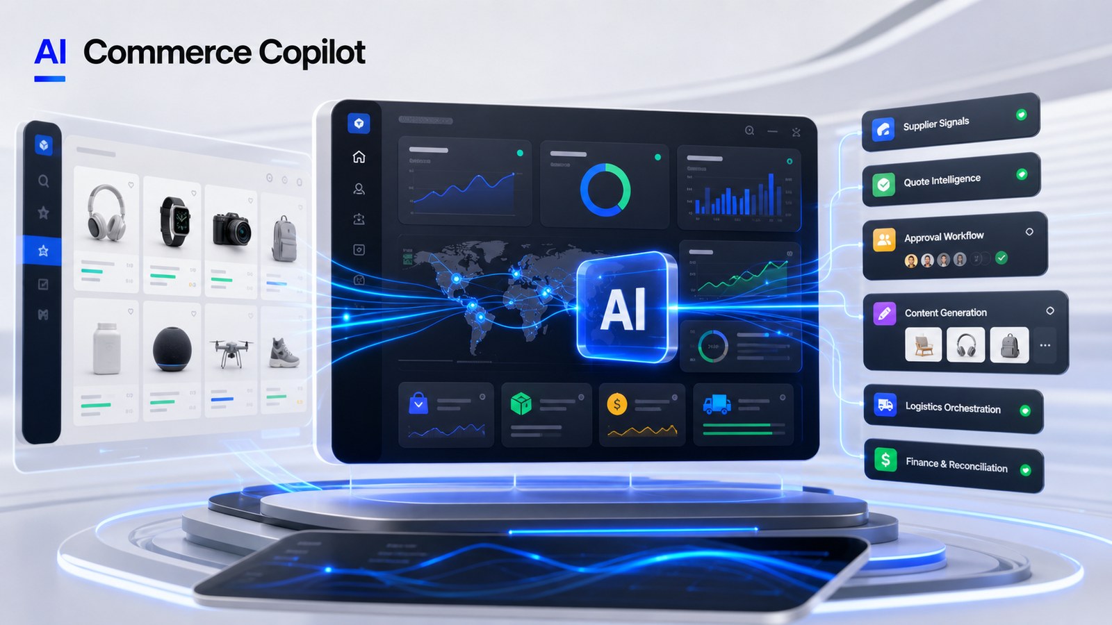 AI Commerce Copilot marketing cover for cross-border operations